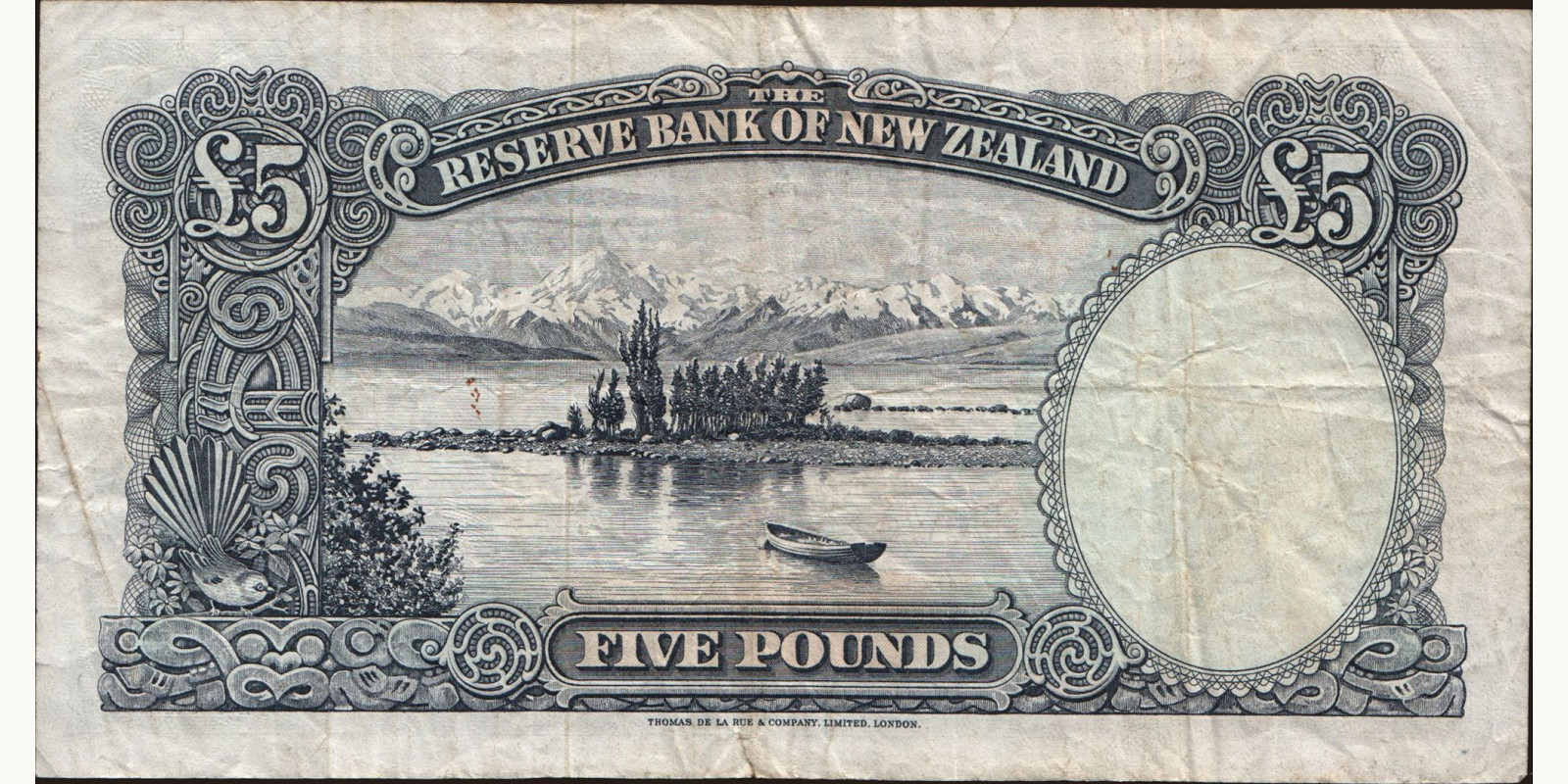 5 pounds Новая Зеландия 1956 — Оборотная сторона