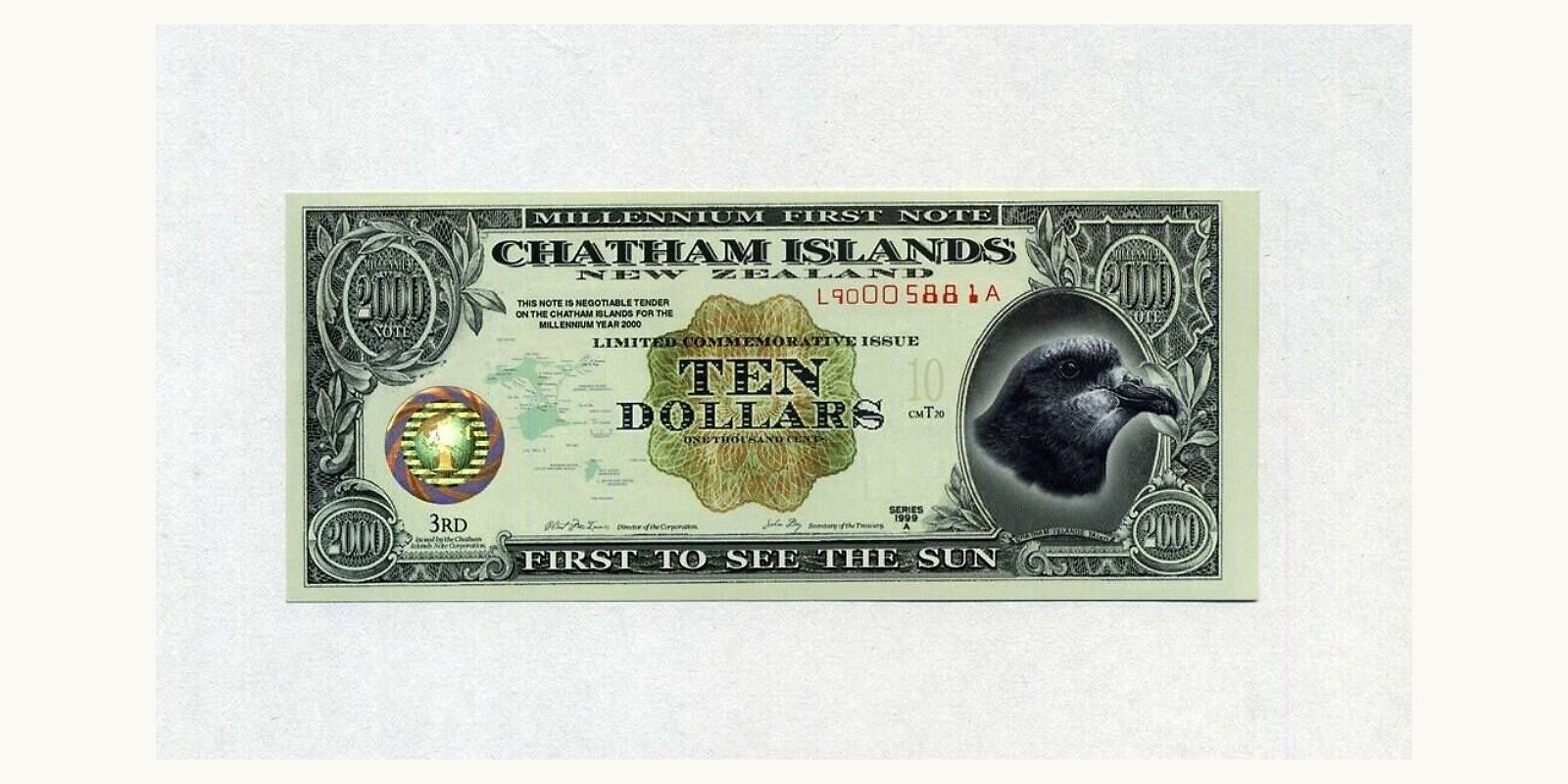 10 dollars Новая Зеландия 1999 — Лицевая сторона