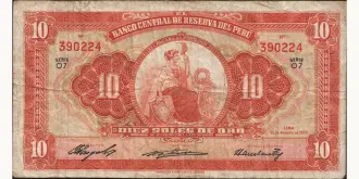 10 soles 1958