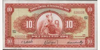 10 soles 1960