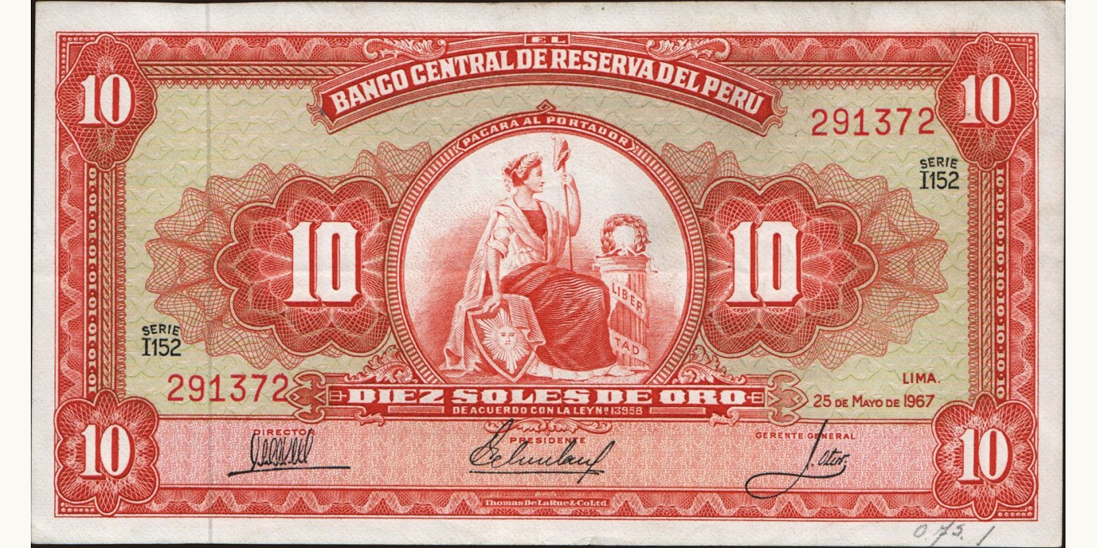 10 soles 1967