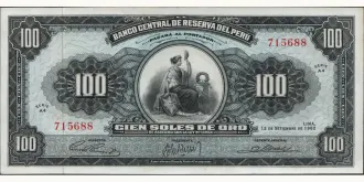 100 soles 1962