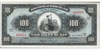 100 soles 1965