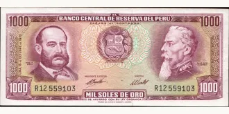 1000 soles 1970