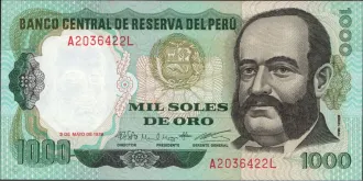1000 soles 1979