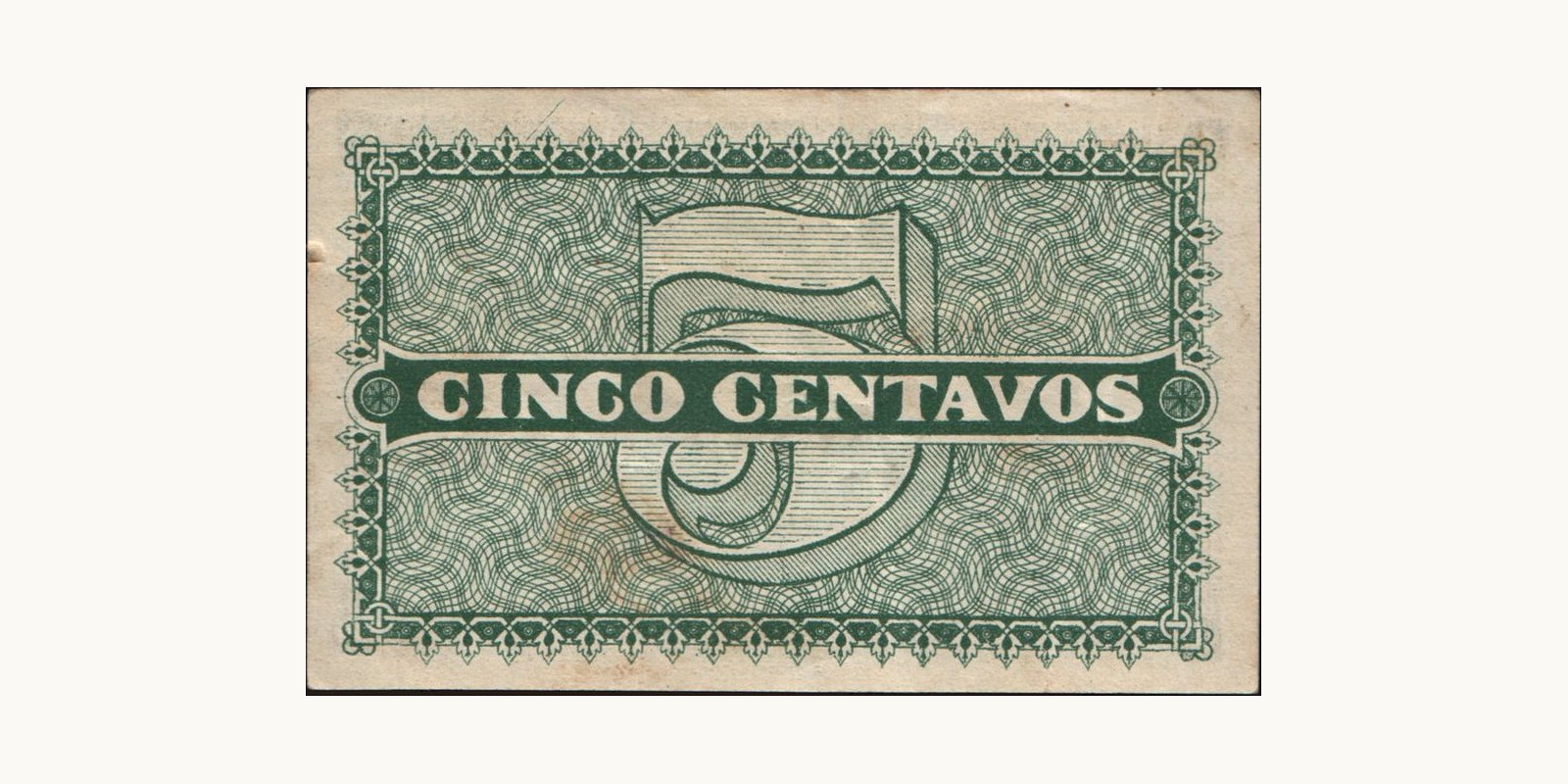 5 centavos Peru 1918 — Back side