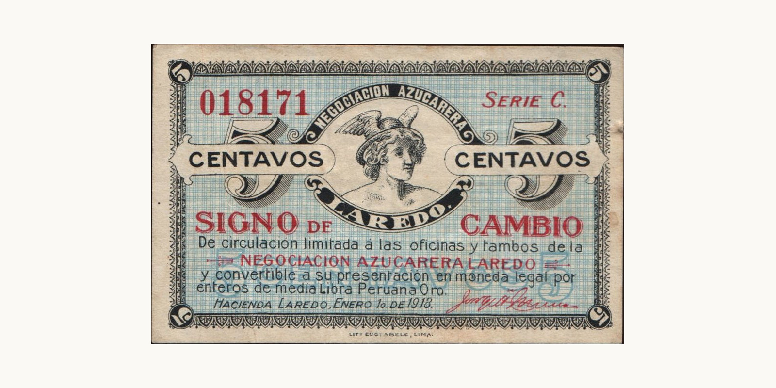 5 centavos 1918