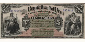5 soles 1879