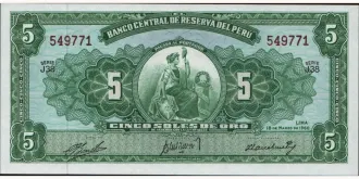 5 soles 1960