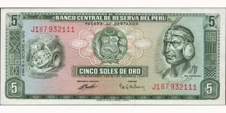 5 soles 1970