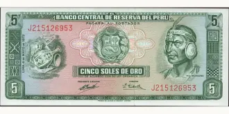 5 soles 1972