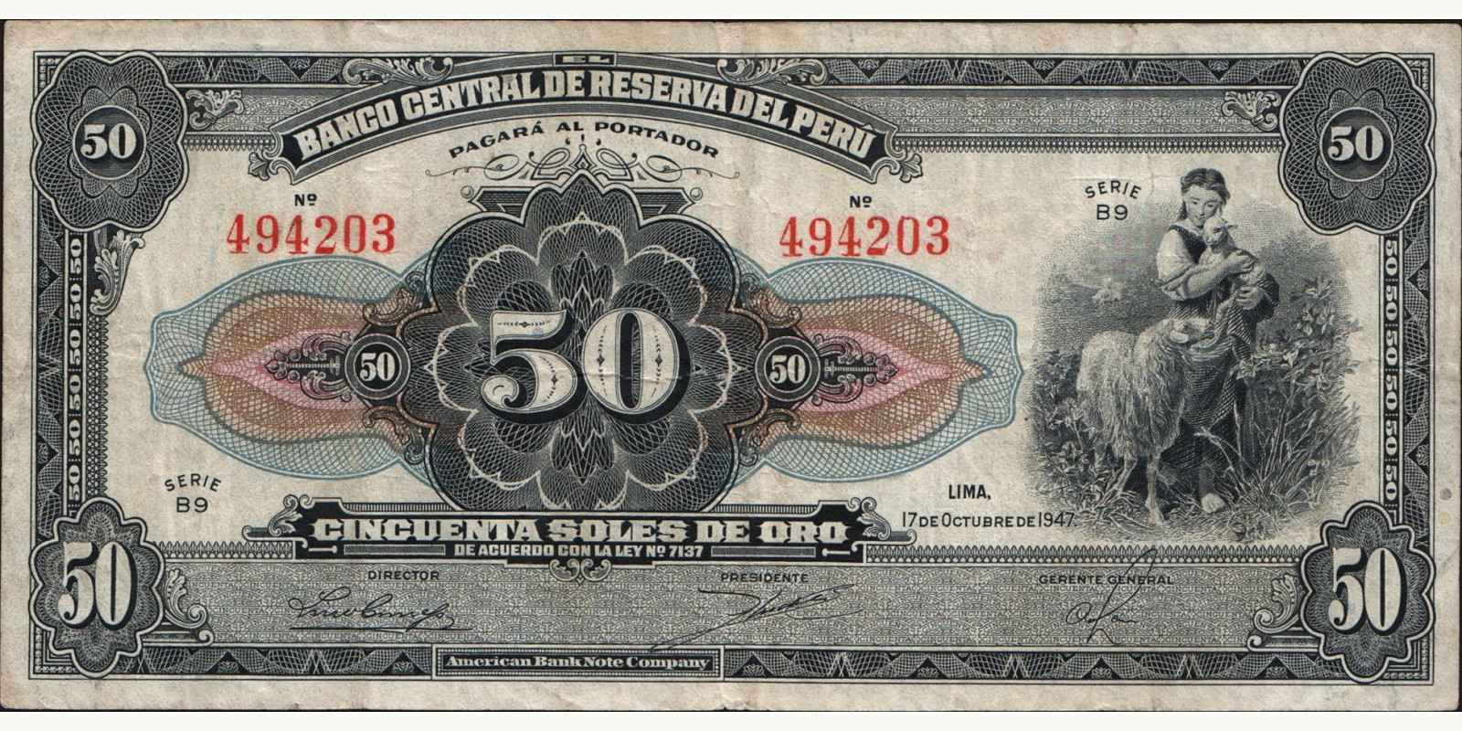 50 soles 1947