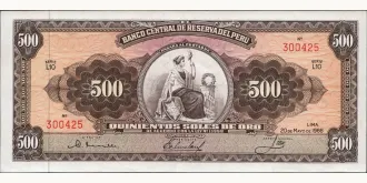 500 soles 1966