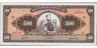 500 soles 1968