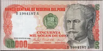 50000 soles 1985