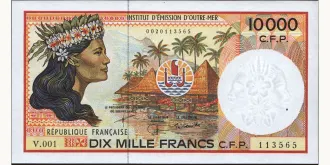 10000 franc 1985
