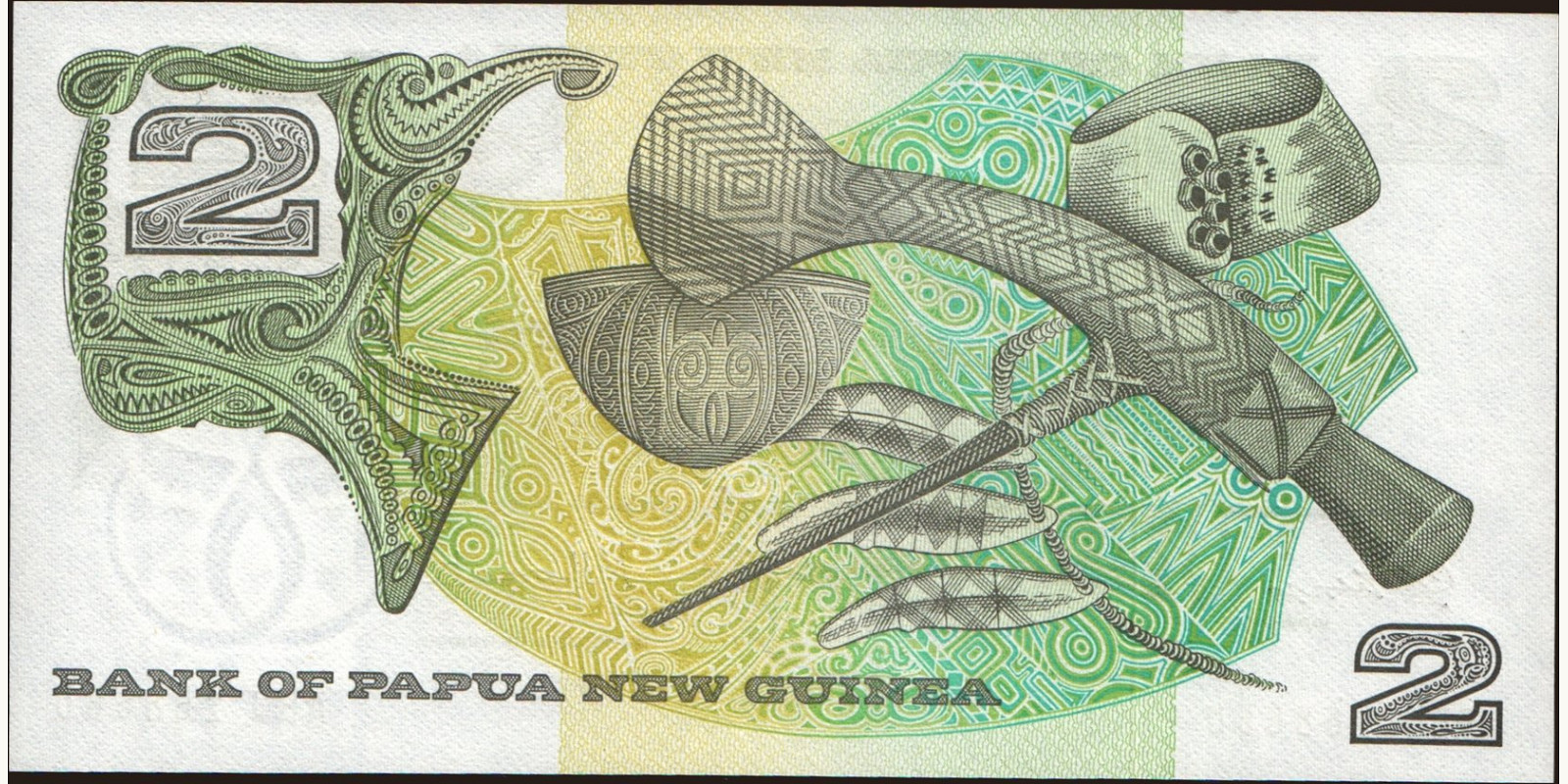 2 Папуа — Новая Гвинея 1975 — Оборотная сторона