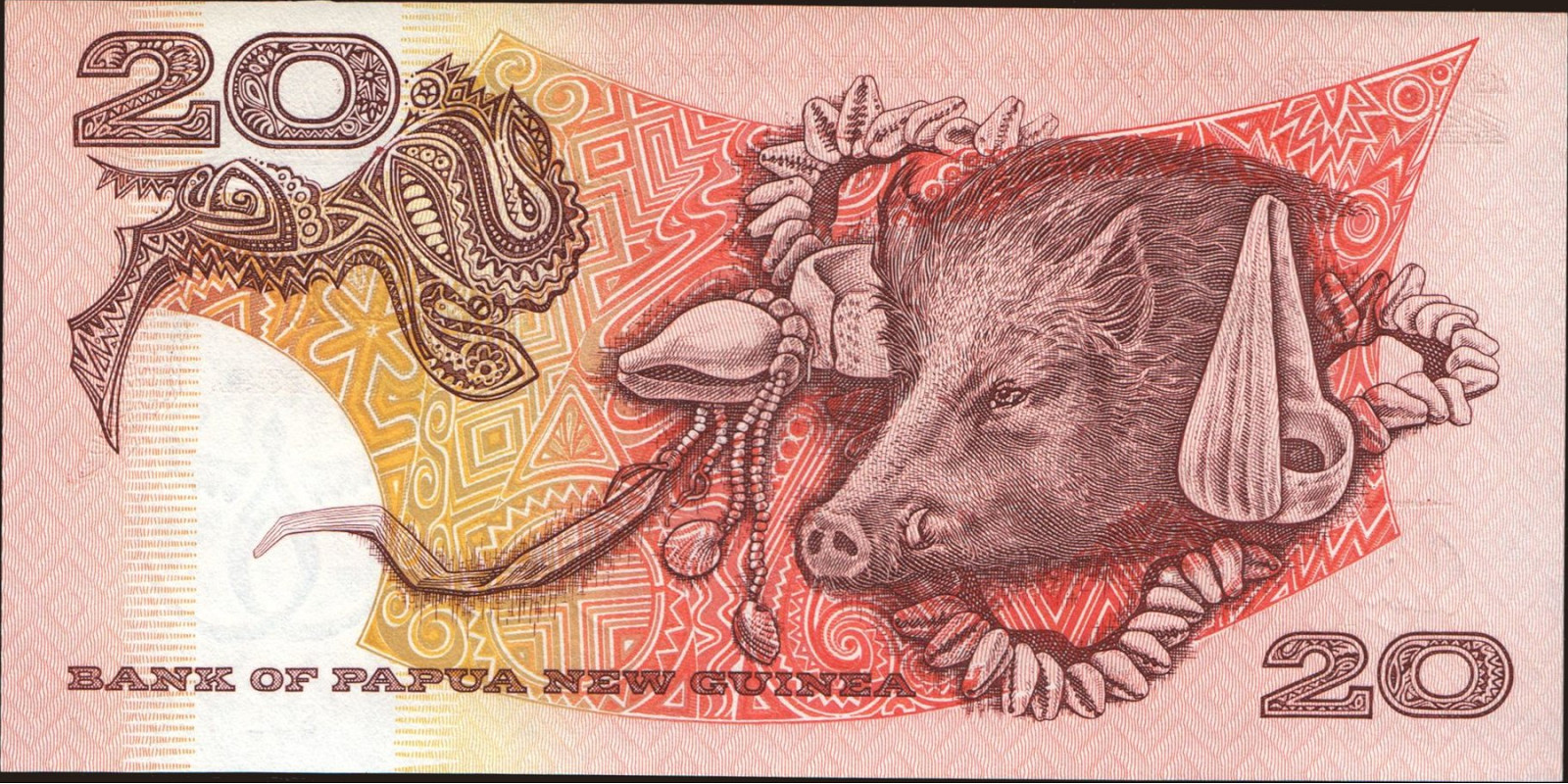20 Papua New Guinea 2000 — Back side