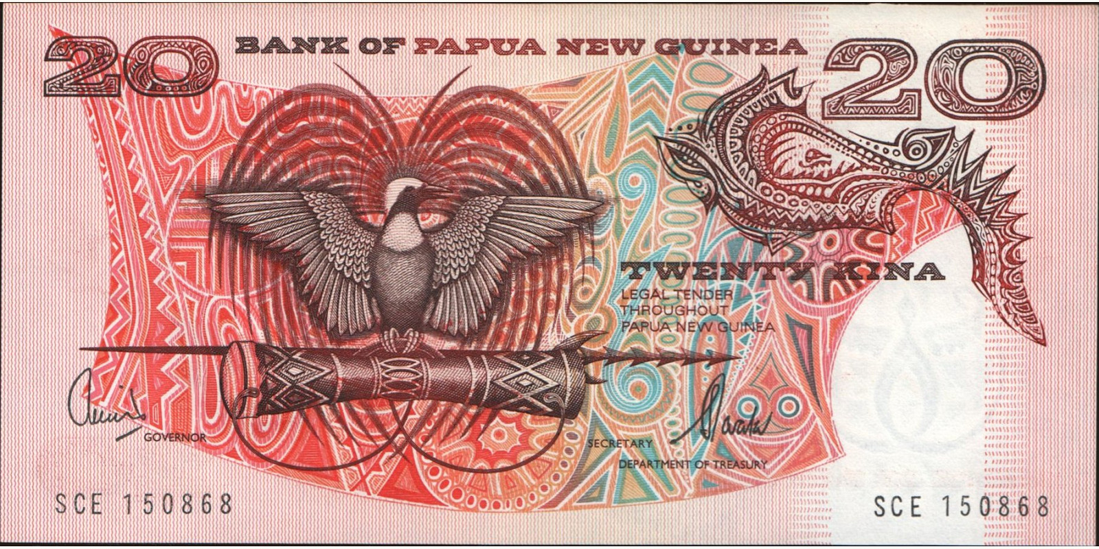 20 Papua New Guinea 2000 — Front side