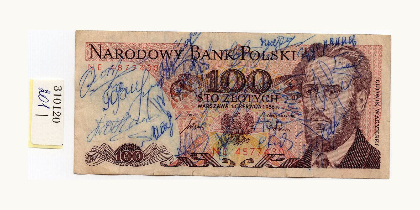 100 zlotych Poland 1986 — Front side