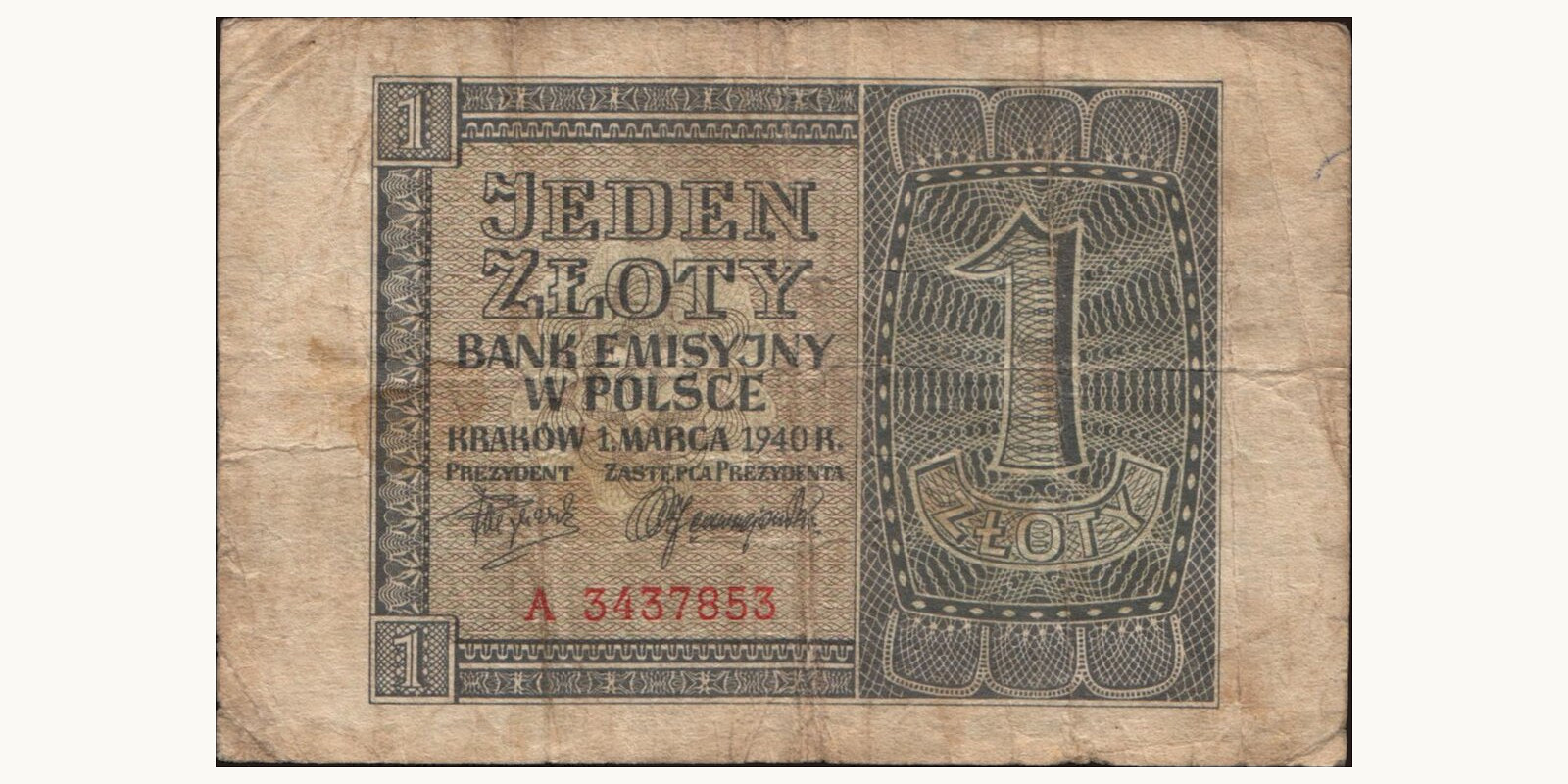 1 zloty 1940