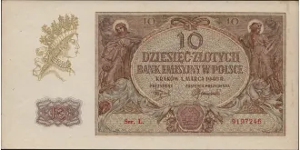 10 zlotych 1940