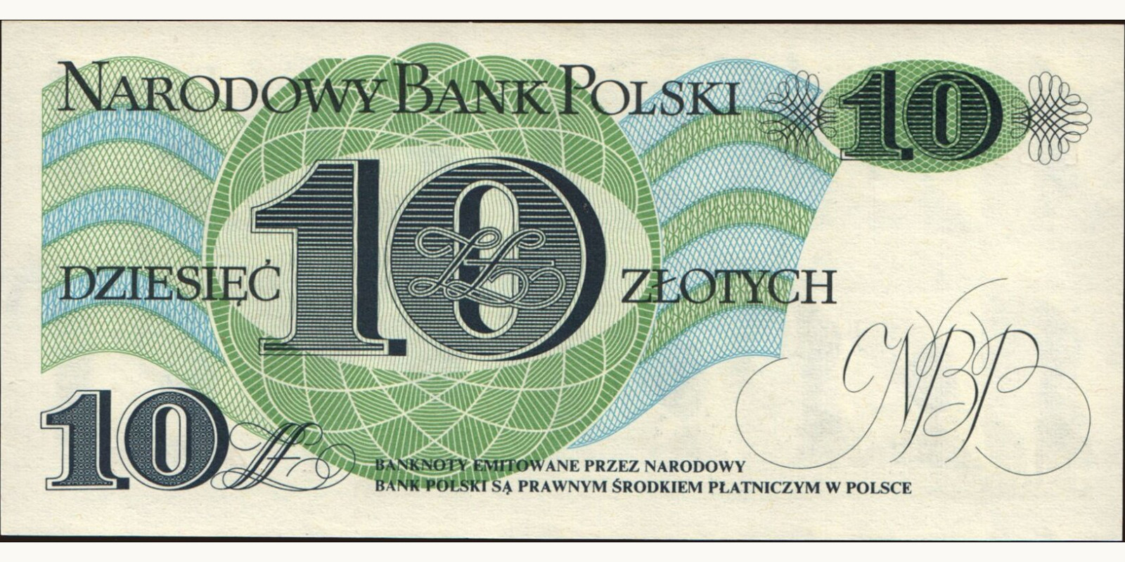 10 zlotych Польша 1982 — Оборотная сторона
