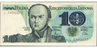 10 zlotych 1982