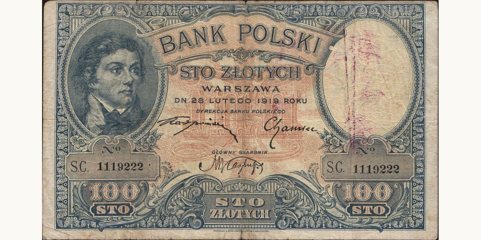 100 zlotych 1919