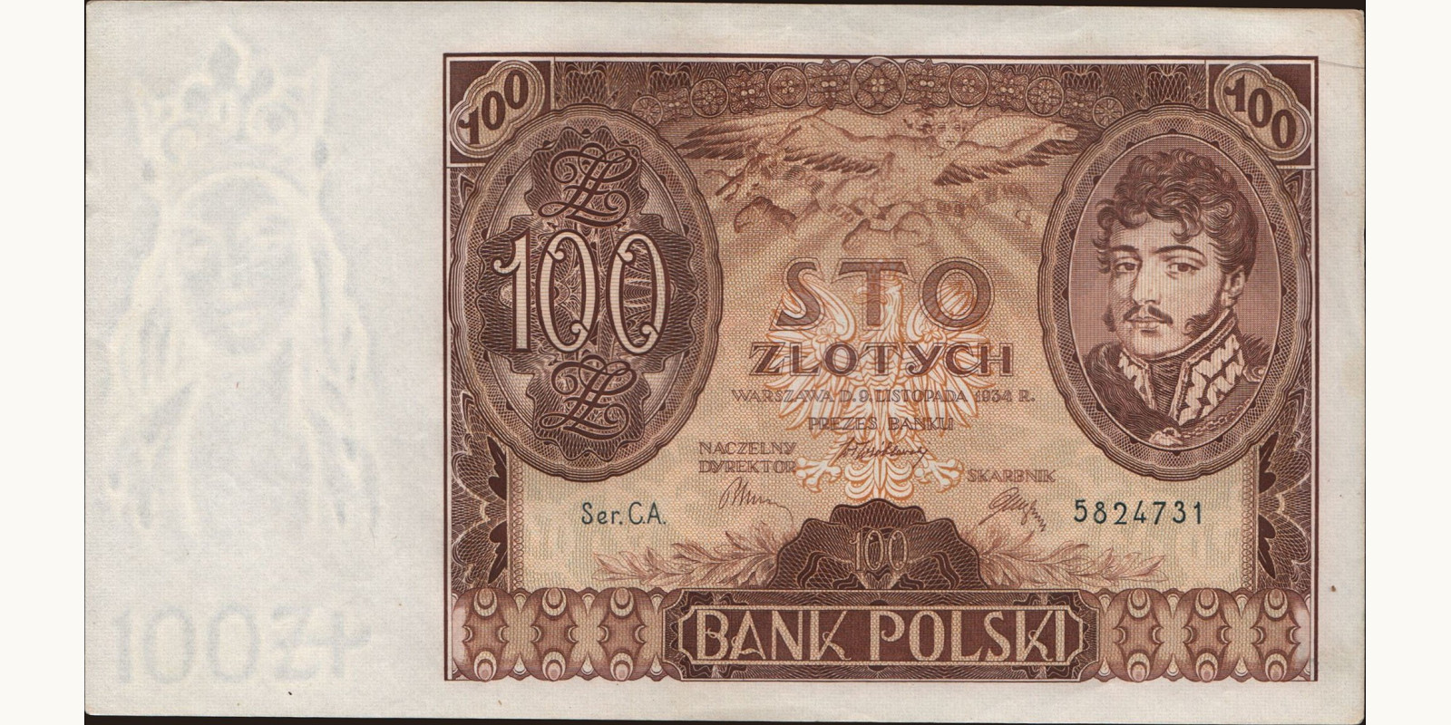 100 zlotych 1934