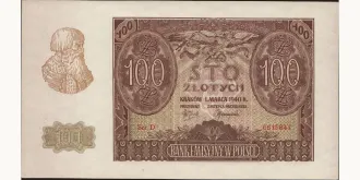 100 zlotych 1940