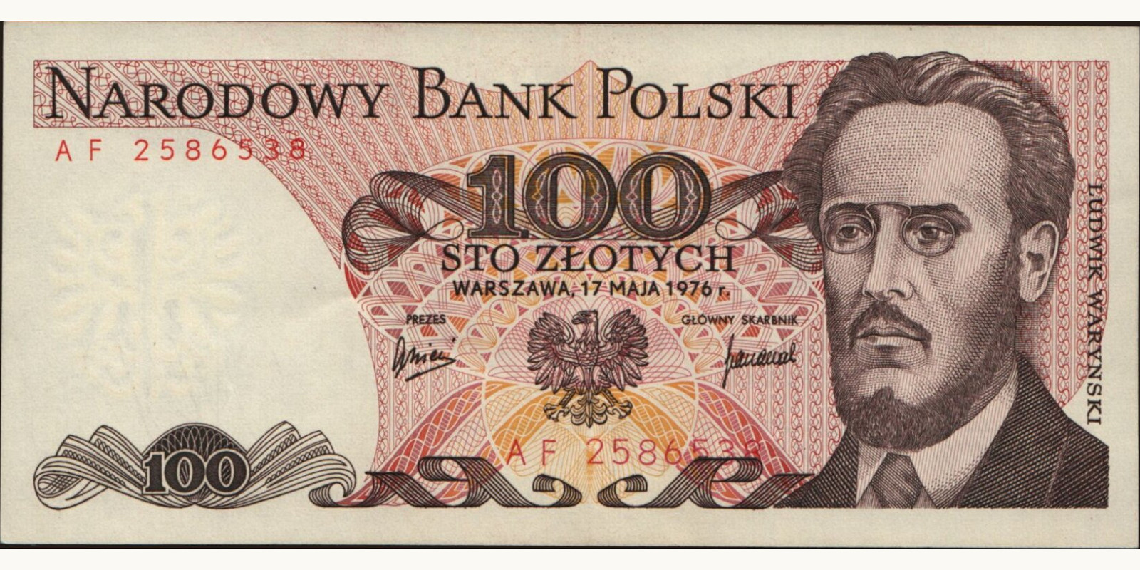 100 zlotych 1976