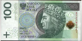 100 zlotych 2012