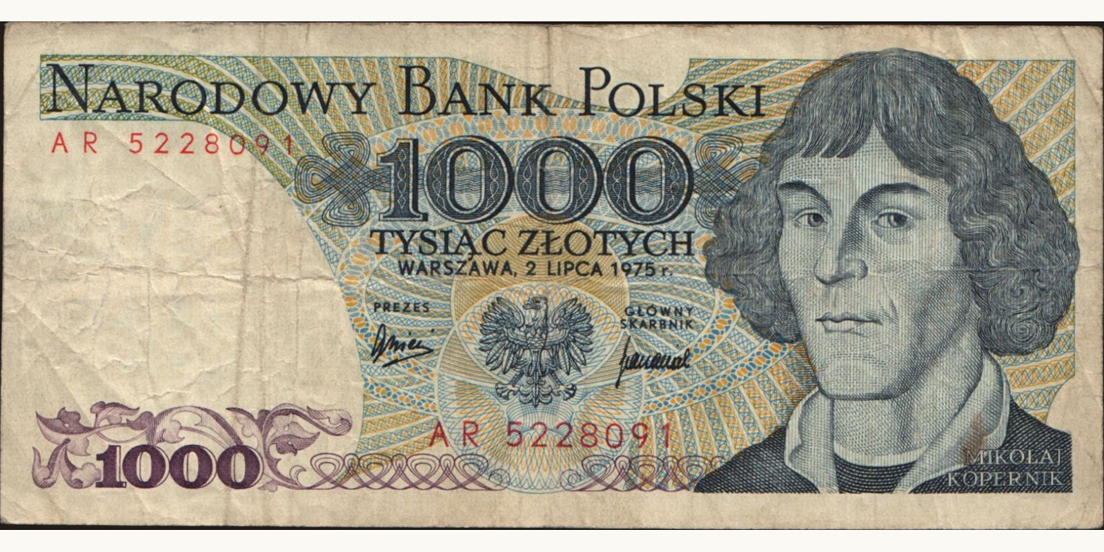 1000 zlotych 1975
