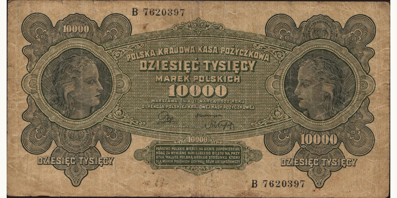 10000 marek 1922