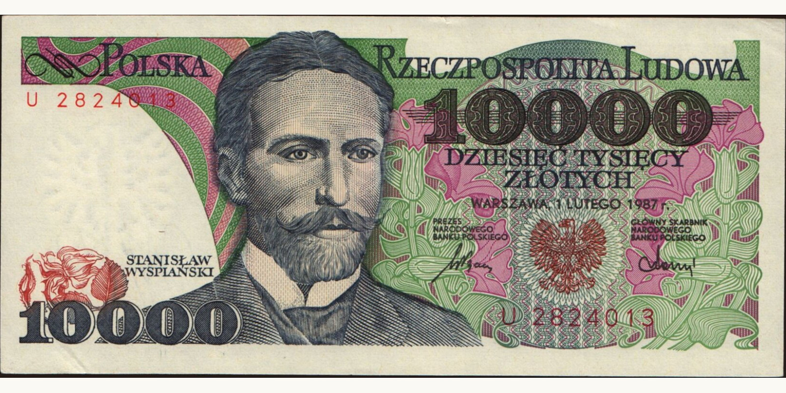 10000 zlotych 1987