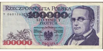 100000 zlotych 1993