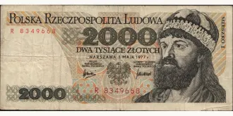 2000 zlotych 1977
