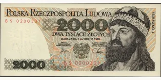2000 zlotych 1982