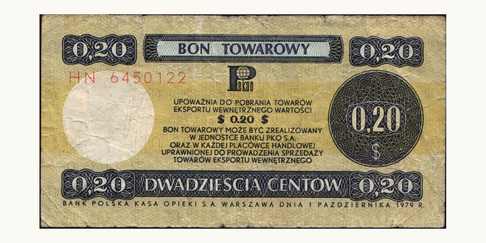 20 cent Poland 1979 — Front side