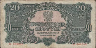 20 zlotych 1944