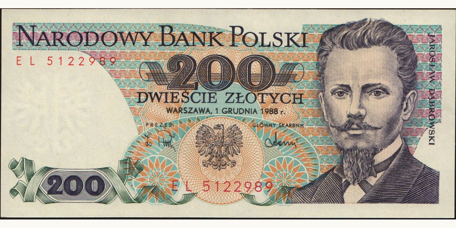 200 zlotych 1988