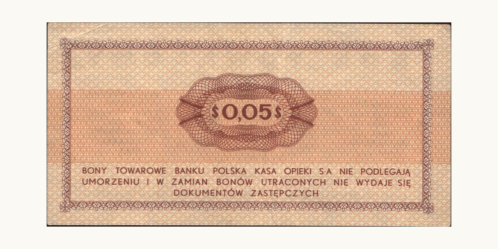 5 cent Poland 1969 — Back side