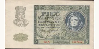5 zlotych 1940