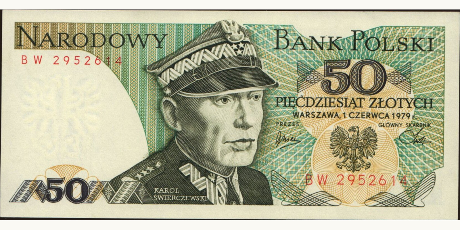 50 zlotych Польша 1979 — Лицевая сторона