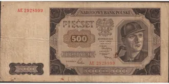 500 zlotych 1948