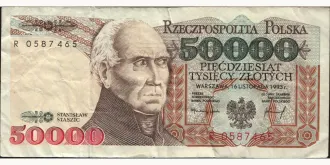 50000 zlotych 1993