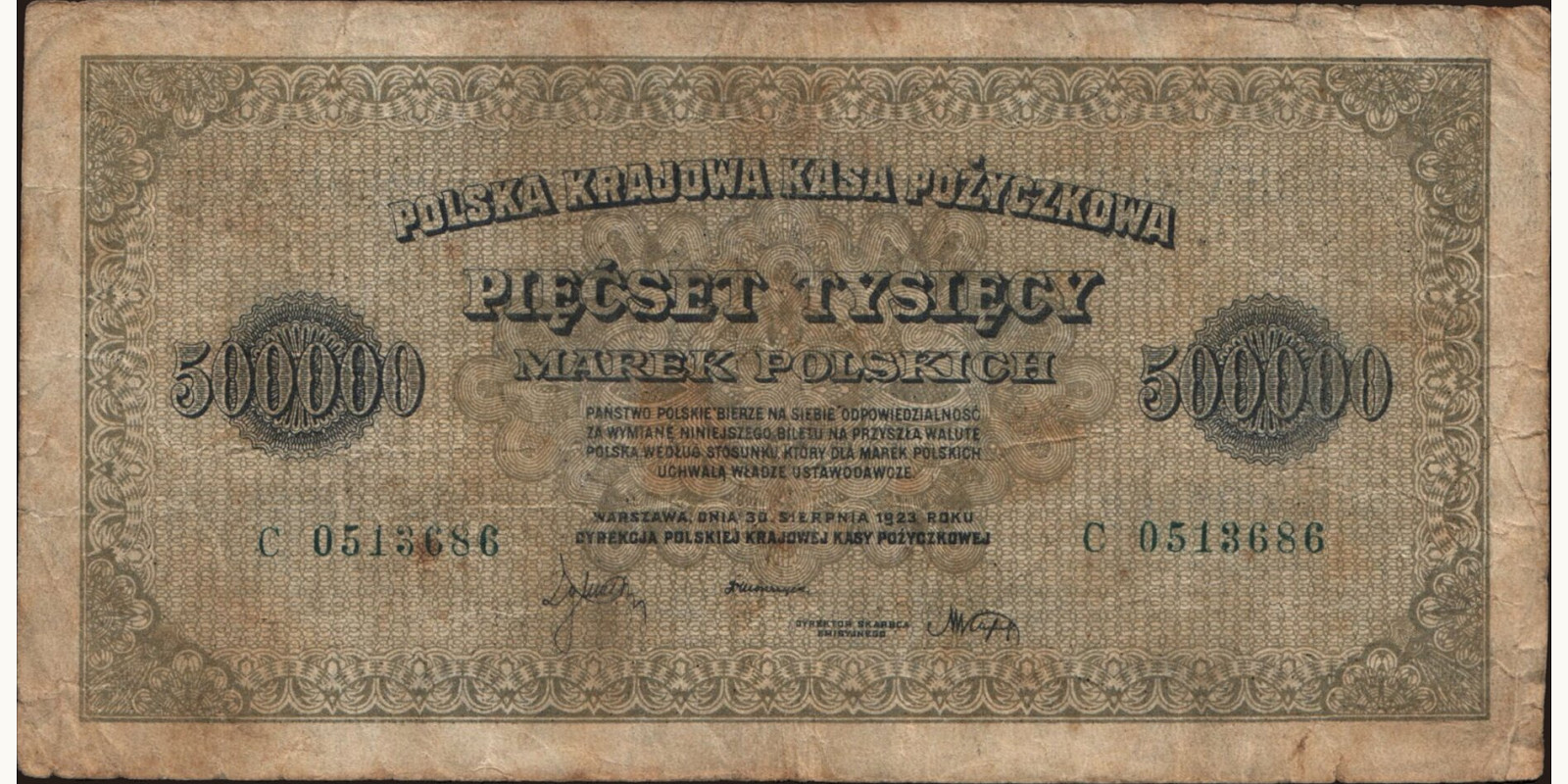 500000 marek 1923