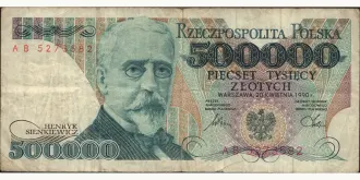 500000 zlotych 1990