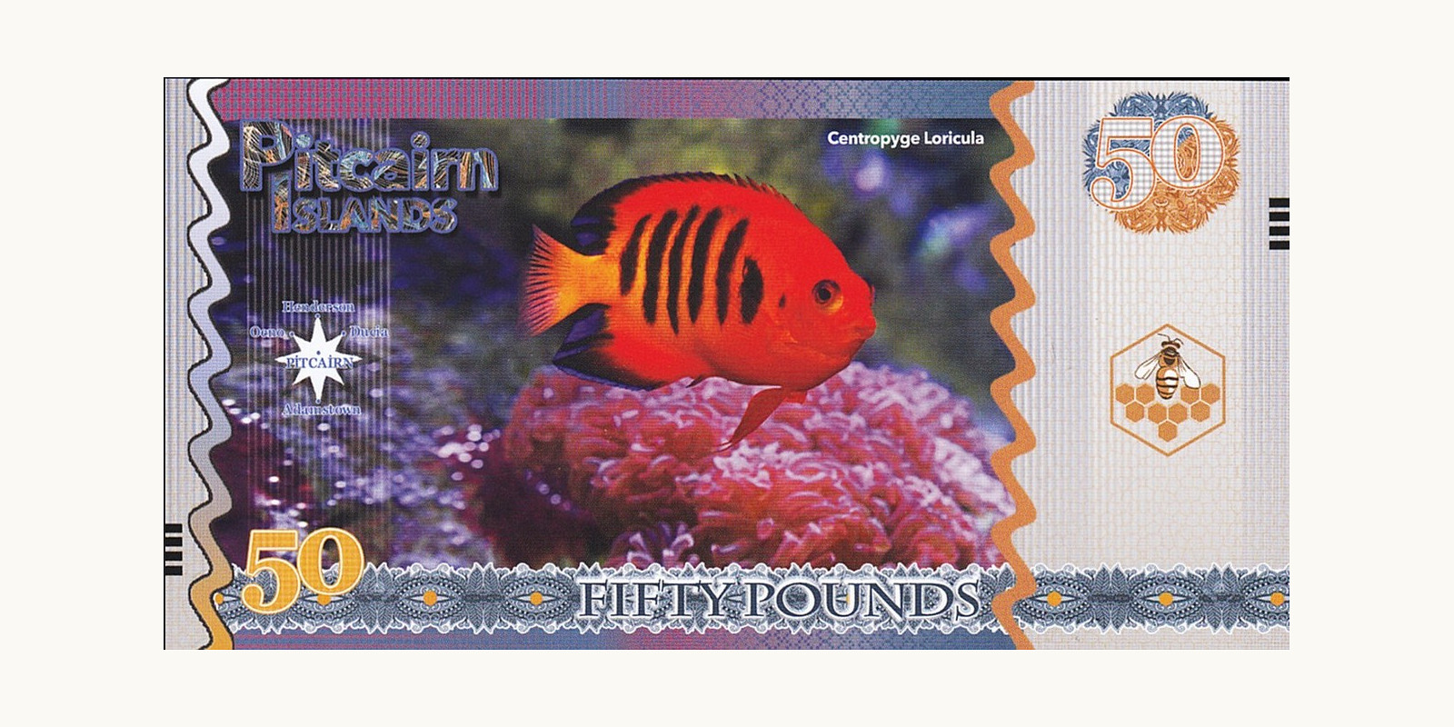 50 pounds Pitcairn 2018 — Back side